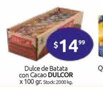 Cordiez Dulcor Dulce de Batata con Cacao x 100gr oferta