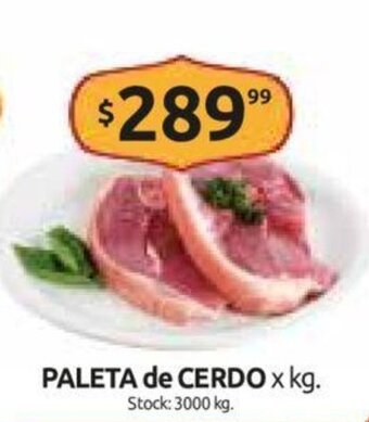 Cordiez Paleta de Cerdo x kg oferta