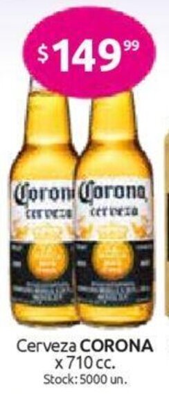 Cordiez Corona Cerveza x 710cc oferta