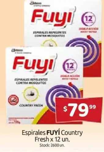 Fuyí Espirales Country Fresh x 12un