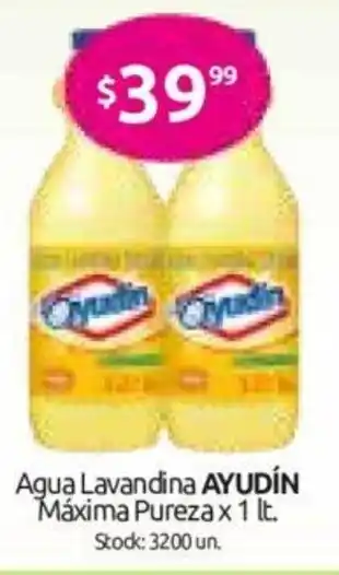 Cordiez Ayudín Agua Lavandina Máxima Pureza x 1lt oferta