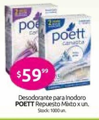 Cordiez Poett Desodorante para inodoro Repuesto Mixto x un oferta