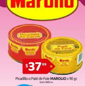 Cordiez Marolio Picadillo o Paté de Foie x 90gr oferta