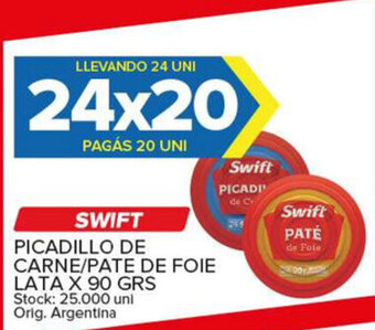 Carrefour Maxi Swift Picadillo De Carne/Pate de foie Lata x 90grs oferta