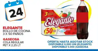 Carrefour Maxi Elegante Rollo de cocina/Gaseosa Cola Regular 2,25lt oferta