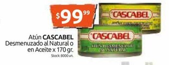 Cordiez Cascabel Atún Desmenuzado al Natural o en Aceite x 170gr oferta