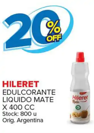 Carrefour Maxi Hileret Edulcorante Liquido Mate x 400cc oferta