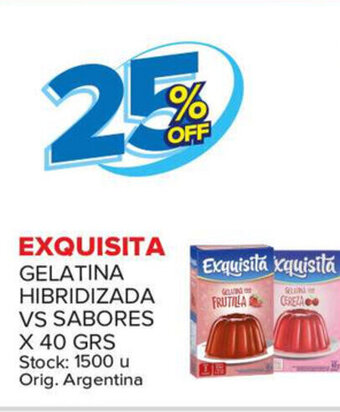 Carrefour Maxi Exquisita Gelatina Hibridizada Vs Sabores x 40grs oferta