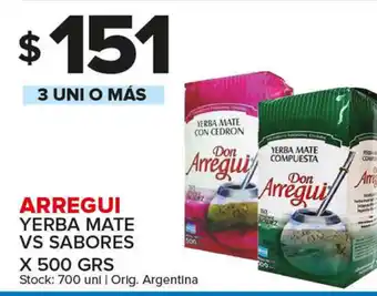 Carrefour Maxi Arregui Yerba Mate Vs Sabores x 500grs oferta