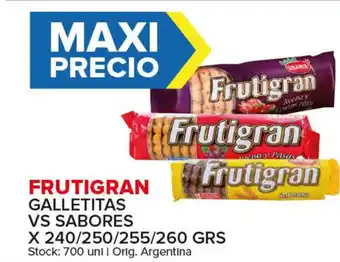 Carrefour Maxi Frutigran Galletitas Vs Sabores x 260grs oferta
