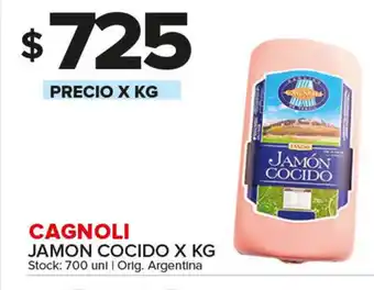 Carrefour Maxi Cagnoli Jamon Cocido x kg oferta