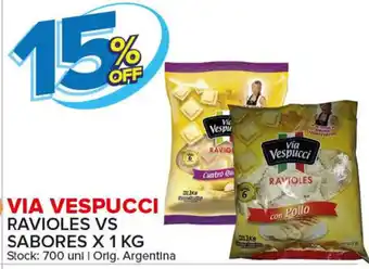 Carrefour Maxi Via Vespucci Ravioles Vs Sabores x 1kg oferta
