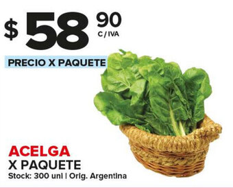 Carrefour Maxi Acelga x paquete oferta