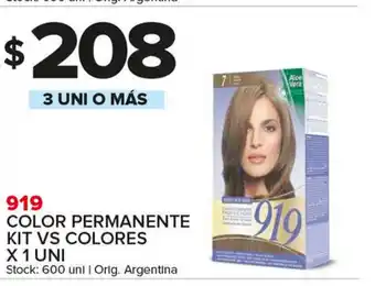 Carrefour Maxi 919 Color Permanente Kit Vs sabores x 1uni oferta