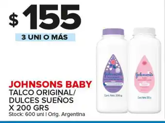 Carrefour Maxi Johnsons Baby Talco Original x 200grs oferta