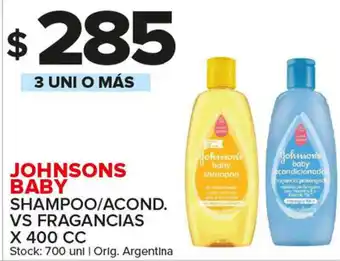 Carrefour Maxi Johnsons Baby Shampoo/acond vs Fragancias x 400cc oferta