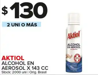 Carrefour Maxi Aktiol Alcohol en Aerosol x 143gr oferta