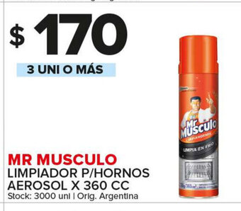 Carrefour Maxi Mr. Musculo Limpiador P/Hornos Aerosol x 360cc oferta