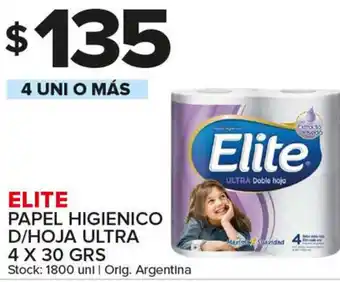 Carrefour Maxi Elite Papel Higienico D/Hoja Ultra 4 x 30grs oferta