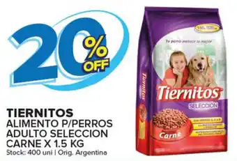 Carrefour Maxi Tiernitos Alimento P/Perros Adulto Seleccion Carne x 1.5kg oferta
