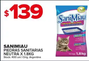 Carrefour Maxi Sanimiau Piedras Sanitarias Neutra x 1.5kg oferta