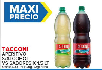 Carrefour Maxi Tacconi Aperitivo S/Alcohol Vs Sabores x 1.5lt oferta