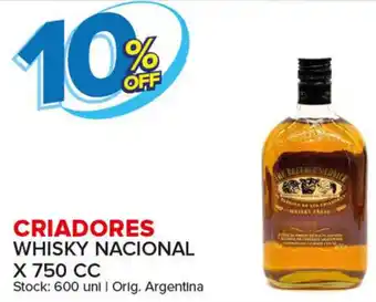 Carrefour Maxi Criadores Whisky Nacional x 750cc oferta