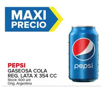 Carrefour Maxi Pepsi Gaseosa Cola Reg.Lata x 354cc oferta
