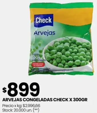 Changomas ARVEJAS CONGELADAS CHECK X 300GR oferta