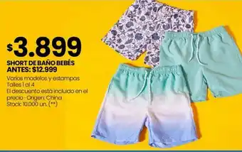Changomas SHORT DE BAÑO BEBÉS oferta