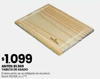 Changomas TABLITA DE ASADO oferta