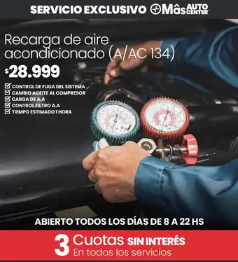 Changomas Recarga de aire acondicionado A/AC 134 oferta