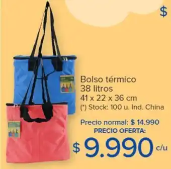 Carrefour Bolso térmico 38 litros 41 x 22 x 36 cm oferta