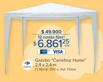 Carrefour Gazebo Carrefour Home 2,4 x 2,4m oferta