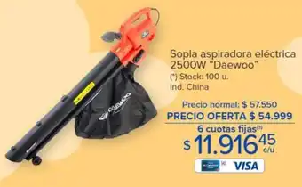 Carrefour Sopla aspiradora eléctrica 2500W Daewoo oferta