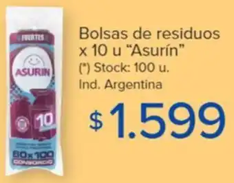 Carrefour Bolsas de residuos x 10 u Asurín oferta