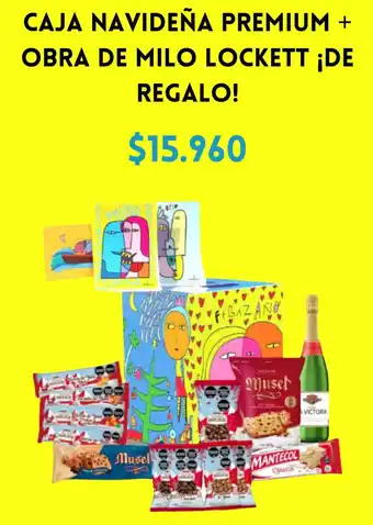 CAJA NAVIDEÑA PREMIUM + OBRA DE MILO LOCKETT ¡DE REGALO!
