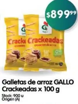 Supermercados Buenos Días Galletas de arroz GALLO Crackeadas x 100 g oferta