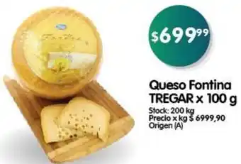 Supermercados Buenos Días Queso Fontina TREGAR x 100 g oferta