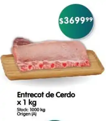 Supermercados Buenos Días Entrecot de Cerdo x 1 kg oferta
