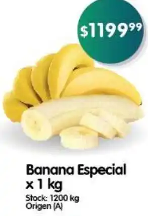 Supermercados Buenos Días Banana Especial x 1 kg oferta