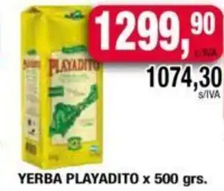 Maxiconsumo YERBA PLAYADITO x 500 grs oferta