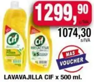 Maxiconsumo LAVAVAJILLA CIF x 500 ml oferta