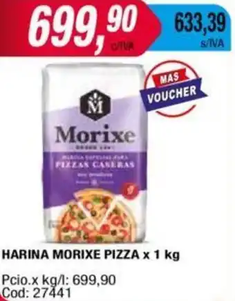Maxiconsumo HARINA MORIXE PIZZA x 1 kg oferta