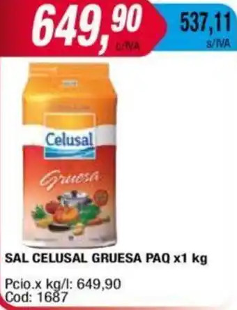Maxiconsumo SAL CELUSAL GRUESA PAQ x1 kg oferta