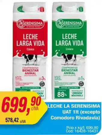 Maxiconsumo LECHE LA SERENISIMA UAT 1lt oferta