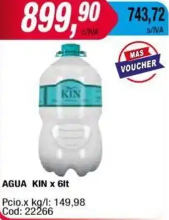 Maxiconsumo AGUA KIN x 6lt oferta