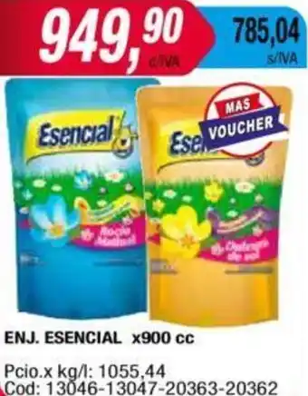 Maxiconsumo ENJ. ESENCIAL x 900cc oferta