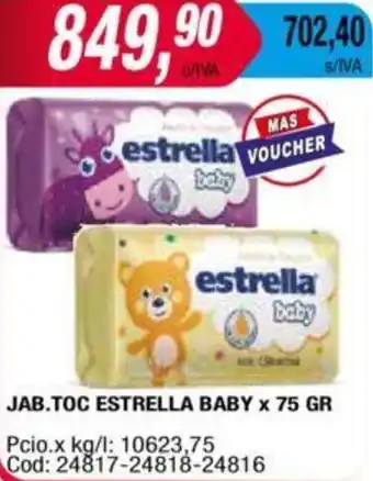 Maxiconsumo JAB.TOC ESTRELLA BABY x 75GR oferta