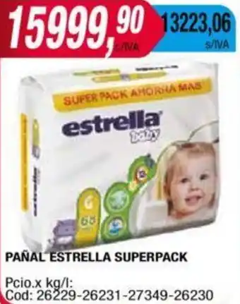 Maxiconsumo PAÑAL ESTRELLA SUPERPACK oferta